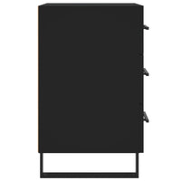 Thumbnail for Nachttisch Schwarz 40x40x66 cm Holzwerkstoff
