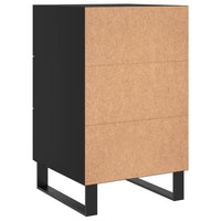 Thumbnail for Nachttisch Schwarz 40x40x66 cm Holzwerkstoff
