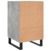 Thumbnail for Nachttisch Betongrau 40x40x66 cm Holzwerkstoff