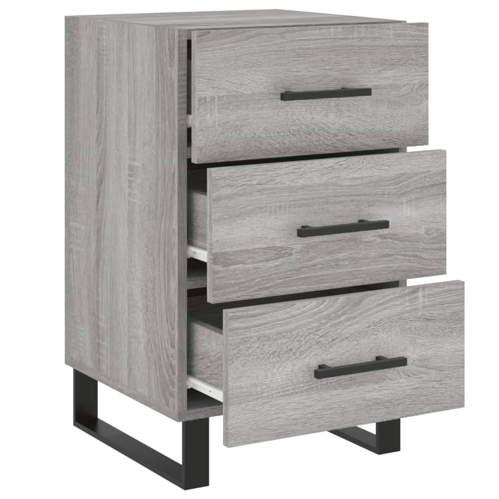 Nachttisch Grau Sonoma 40x40x66 cm Holzwerkstoff