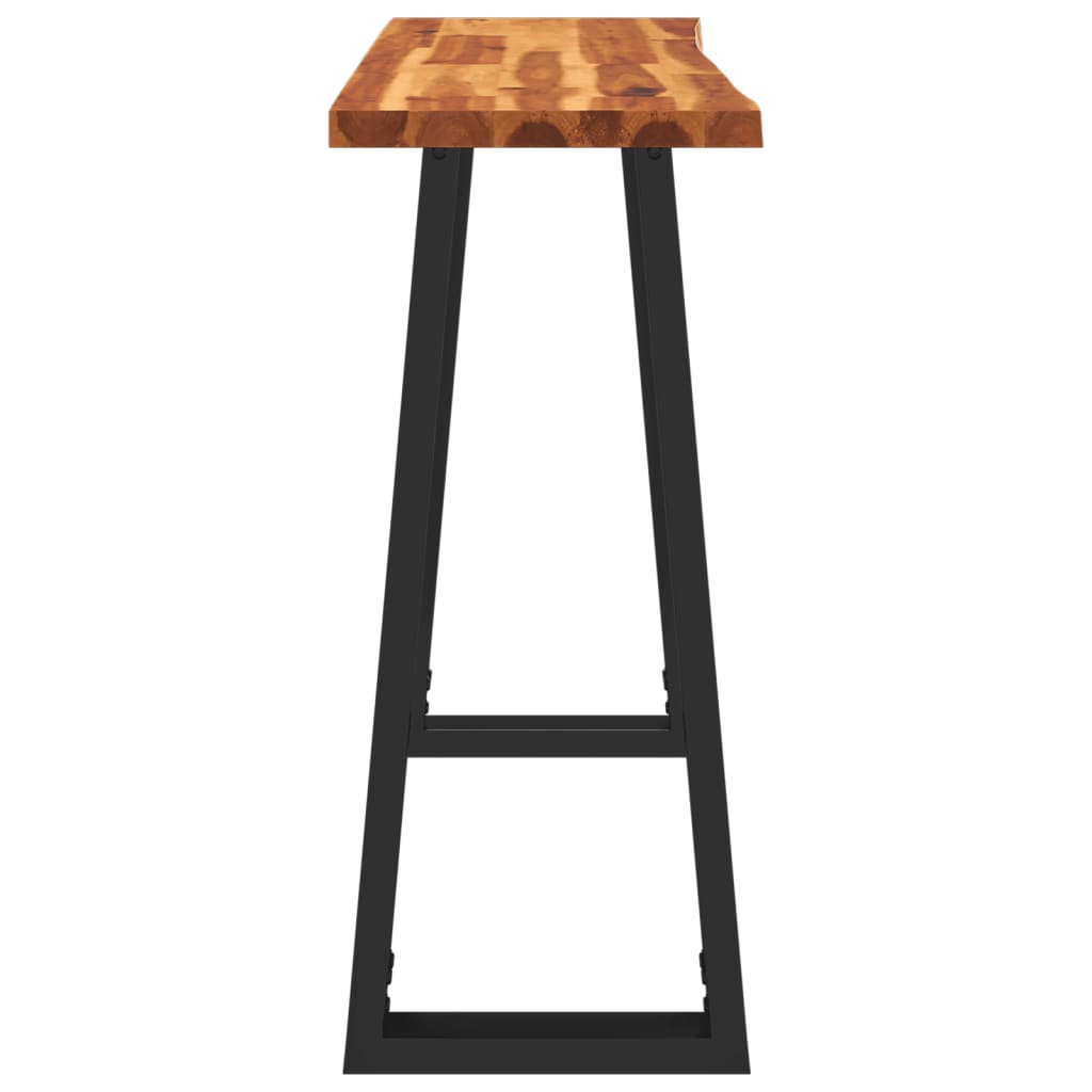 Konsolentisch Baumkante 110x35x80 cm Massivholz Akazie