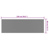 Thumbnail for Outdoor-Teppich Braun und Weiß 80x250 cm