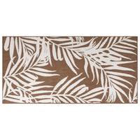 Thumbnail for Outdoor-Teppich Braun und Weiß 100 x 200 cm