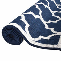 Thumbnail for Outdoor-Teppich Marineblau und Weiß 100x200 cm