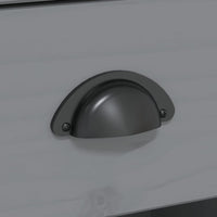 Thumbnail for Nachttisch BODO Grau 53x38,5x66 cm Massivholz Kiefer