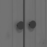 Thumbnail for Bücherregal BODO Grau 80x40x172 cm Massivholz Kiefer