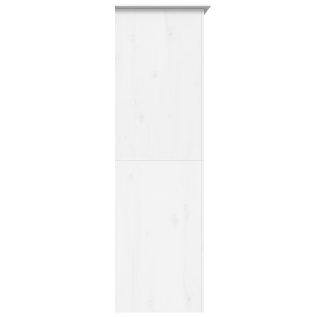 Kleiderschrank BODO Weiß 101x52x176,5 cm Massivholz Kiefer