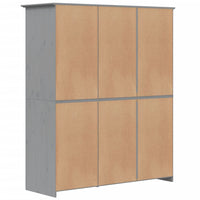 Thumbnail for Kleiderschrank BODO Grau 151,5x52x176,5 cm Massivholz Kiefer