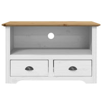 Thumbnail for TV-Schrank mit 2 Schubladen BODO Braun 91x43x56 cm Kiefernholz
