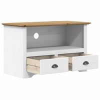 Thumbnail for TV-Schrank mit 2 Schubladen BODO Braun 91x43x56 cm Kiefernholz
