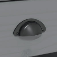 Thumbnail for TV-Schrank mit 2 Schubladen Grau 91x43x56 cm Massivholz Kiefer