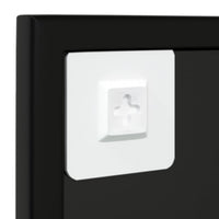 Thumbnail for Wandspiegel 2 Stk. Schwarz 80x60 cm Metall