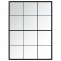Thumbnail for Wandspiegel 3 Stk. Schwarz 80x60 cm Metall