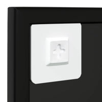 Thumbnail for Wandspiegel 3 Stk. Schwarz 80x60 cm Metall