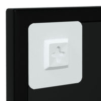 Thumbnail for Wandspiegel 2 Stk. Schwarz 100x40 cm Metall