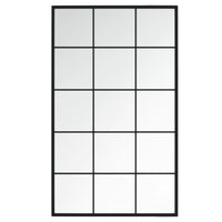 Thumbnail for Wandspiegel 6 Stk. Schwarz 100x60 cm Metall