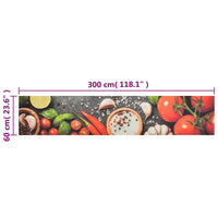 Thumbnail for Küchenteppich Waschbar Gemüse 60x300 cm Samt