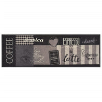Thumbnail for Küchenteppich Waschbar Coffee Schwarz 60x180 cm Samt