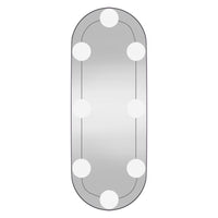 Thumbnail for Wandspiegel mit LED-Leuchten 15x40 cm Glas Oval