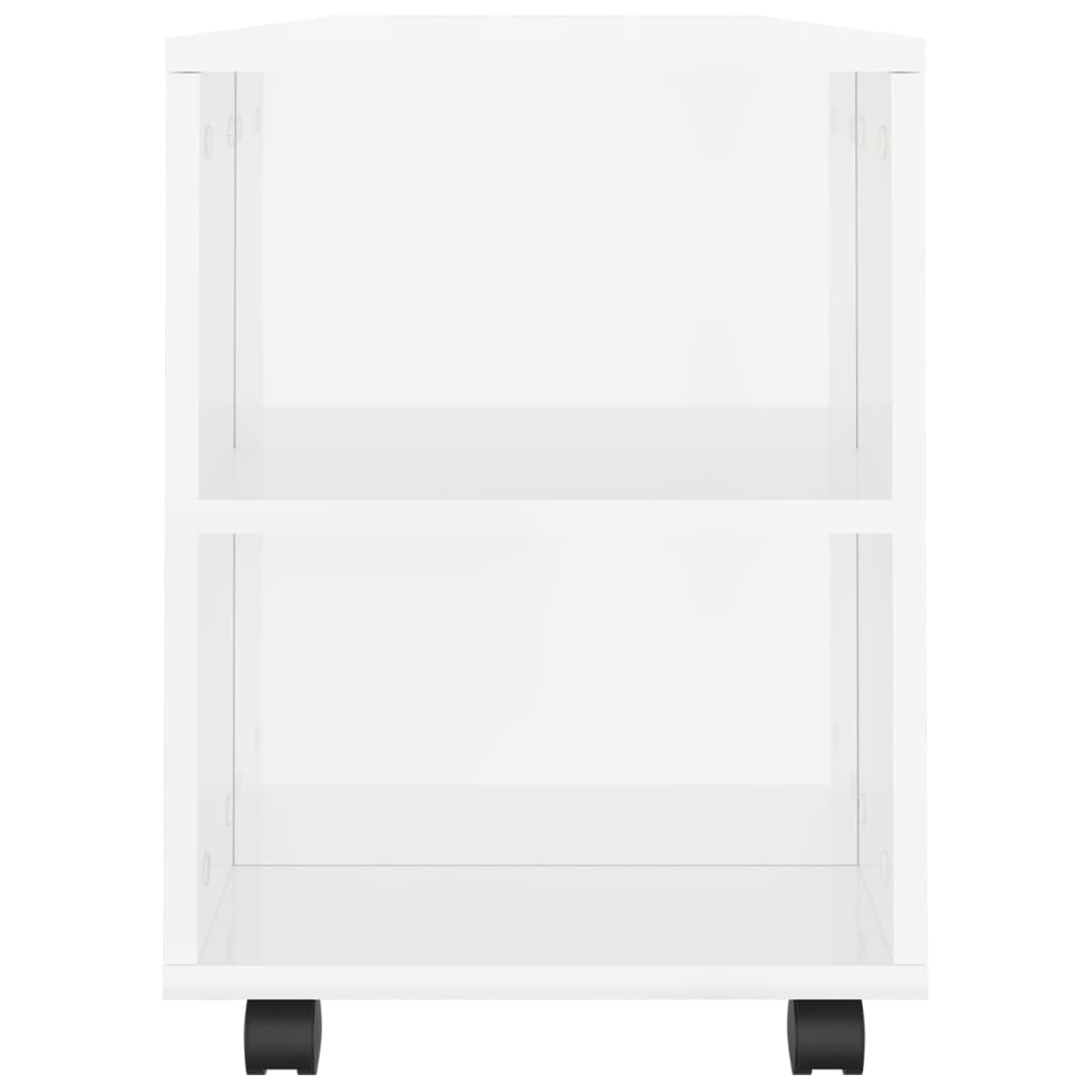 TV-Schrank Hochglanz-Weiß 102x34,5x43 cm Holzwerkstoff