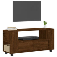 Thumbnail for TV-Schrank Braun Eichen-Optik 102x34,5x43 cm Holzwerkstoff