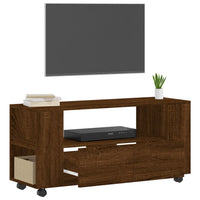 Thumbnail for TV-Schrank Braun Eichen-Optik 102x34,5x43 cm Holzwerkstoff