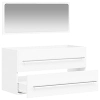 Thumbnail for Badschrank mit Spiegel Weiß Holzwerkstoff