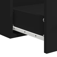 Thumbnail for Badschrank mit Spiegel Schwarz Holzwerkstoff