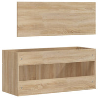 Thumbnail for Badschrank mit Spiegel Sonoma-Eiche Holzwerkstoff