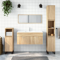 Thumbnail for Badschrank mit Spiegel Sonoma-Eiche Holzwerkstoff
