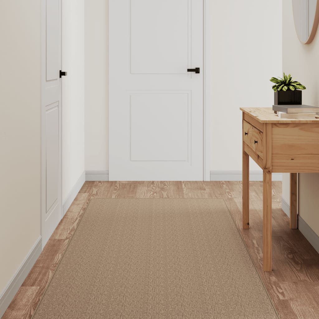 Teppichläufer Sisal-Optik Sandfarben 80x150 cm