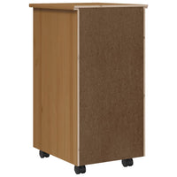 Thumbnail for Rollschrank mit Schubladen MOSS Honigbraun Massivholz Kiefer