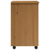 Thumbnail for Rollschrank mit Schubladen MOSS Honigbraun Massivholz Kiefer