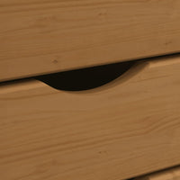 Thumbnail for Rollschrank mit Schubladen MOSS Honigbraun Massivholz Kiefer