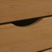 Thumbnail for Rollschrank mit Schubladen MOSS Honigbraun Massivholz Kiefer