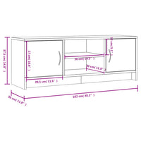 Thumbnail for TV-Schrank Weiß 102x30x37,5 cm Holzwerkstoff