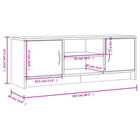Thumbnail for TV-Schrank Betongrau 102x30x37,5 cm Holzwerkstoff