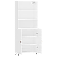 Thumbnail for Highboard Hochglanz-Weiß 69,5x34x180 cm Holzwerkstoff