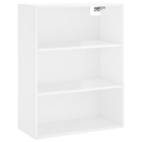 Thumbnail for Highboard Hochglanz-Weiß 69,5x34x180 cm Holzwerkstoff
