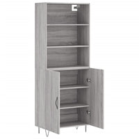 Thumbnail for Highboard Grau Sonoma 69,5x34x180 cm Holzwerkstoff