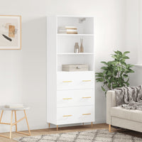 Thumbnail for Highboard Weiß 69,5x34x180 cm Holzwerkstoff