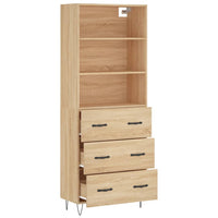 Thumbnail for Highboard Sonoma-Eiche 69,5x34x180 cm Holzwerkstoff