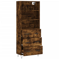 Thumbnail for Highboard Räuchereiche 69,5x34x180 cm Holzwerkstoff