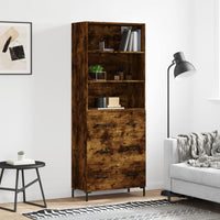 Thumbnail for Highboard Räuchereiche 69,5x34x180 cm Holzwerkstoff