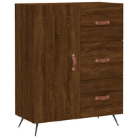 Thumbnail for Highboard Braun Eichen-Optik 69,5x34x180 cm Holzwerkstoff