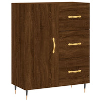 Thumbnail for Highboard Braun Eichen-Optik 69,5x34x180 cm Holzwerkstoff