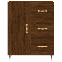 Thumbnail for Highboard Braun Eichen-Optik 69,5x34x180 cm Holzwerkstoff