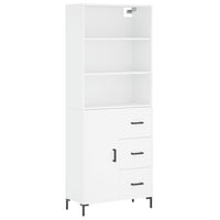 Thumbnail for Highboard Weiß 69,5x34x180 cm Holzwerkstoff