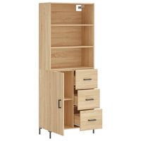 Thumbnail for Highboard Sonoma-Eiche 69,5x34x180 cm Holzwerkstoff