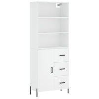 Thumbnail for Highboard Weiß 69,5x34x180 cm Holzwerkstoff